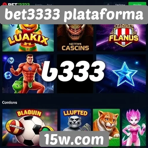 Variedade de jogos disponíveis no bet3333